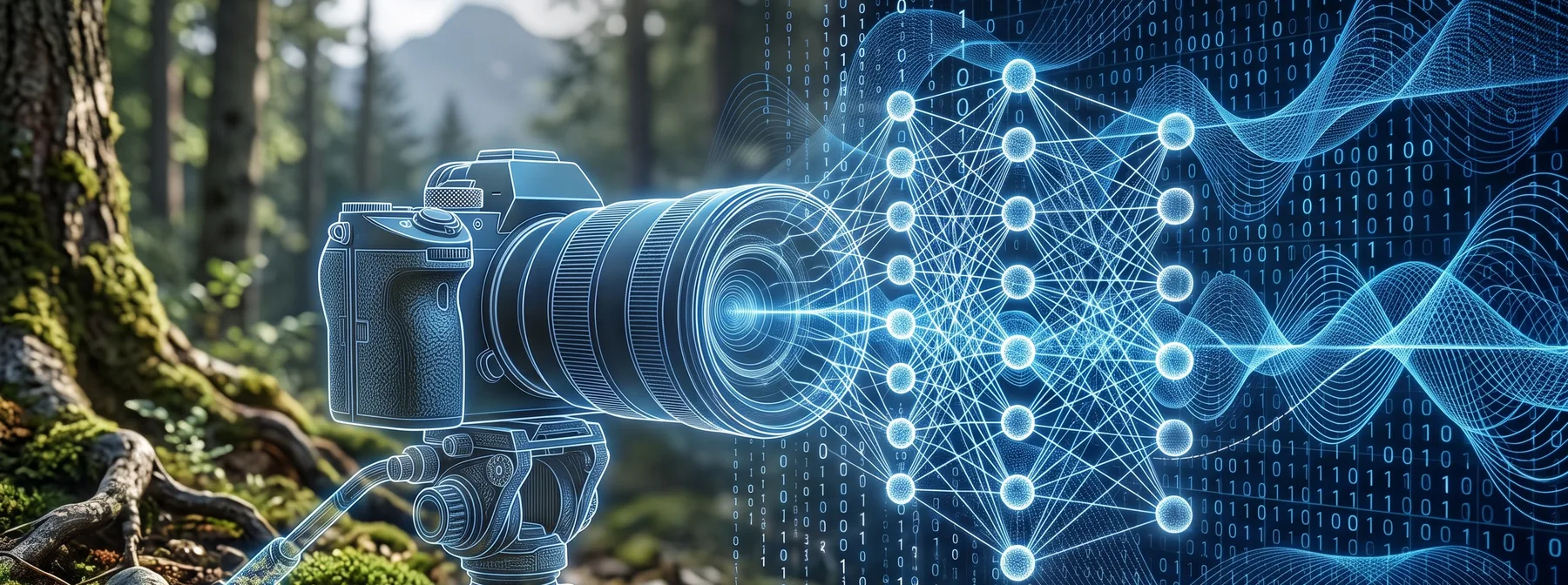 A camera feeding into a neural network — where algorithms meet sensors