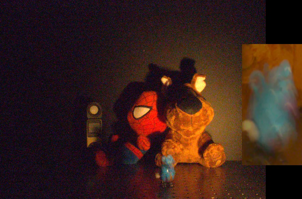 Moving scene — low-light capture