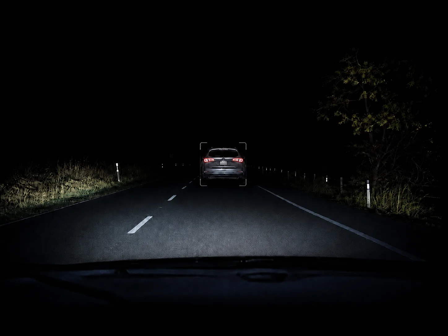 Automotive camera view staying clear in a dark tunnel